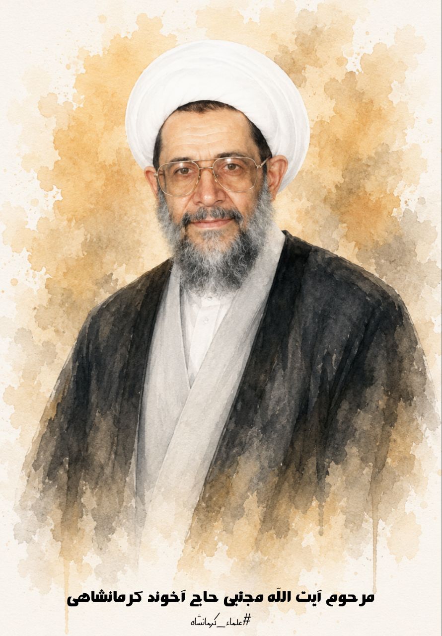 تصویرسازی آیت الله مجتبی حاج آخوند کرمانشاهی