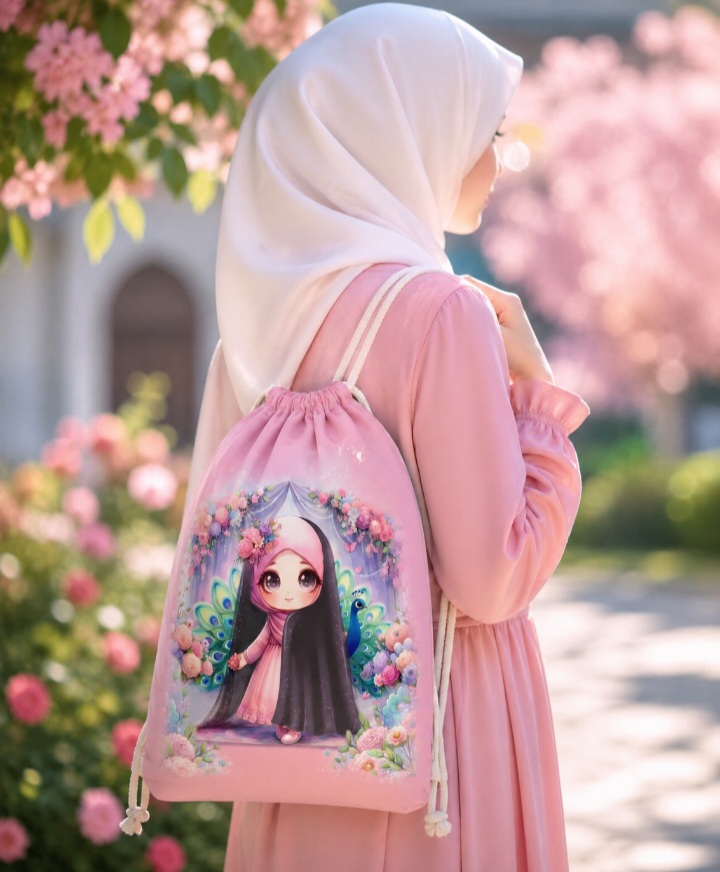 تصویرسازی دختر چادری مناسب محصولات فرهنگی