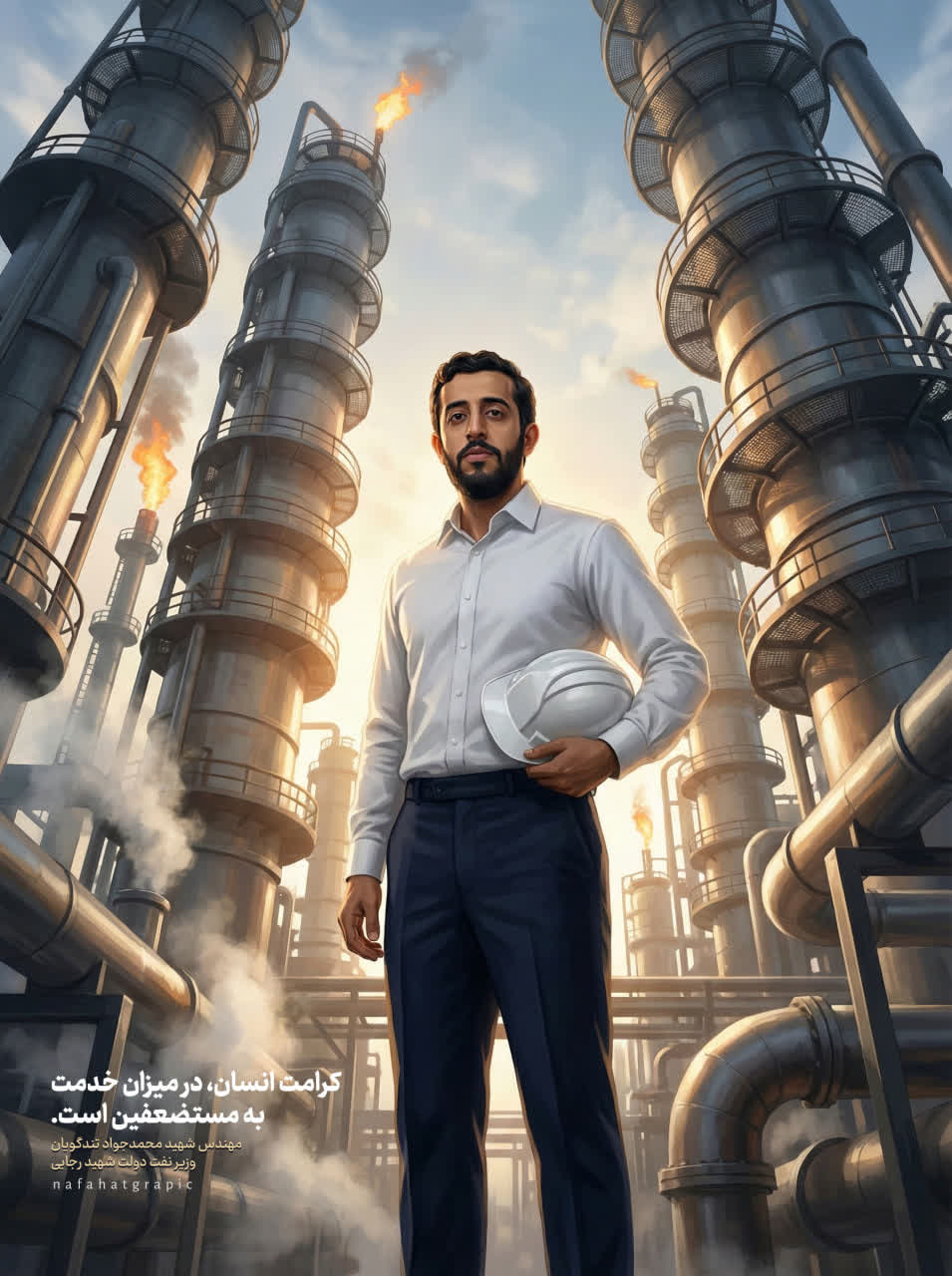 پوستر مهندس شهید محمدجواد تندگویان