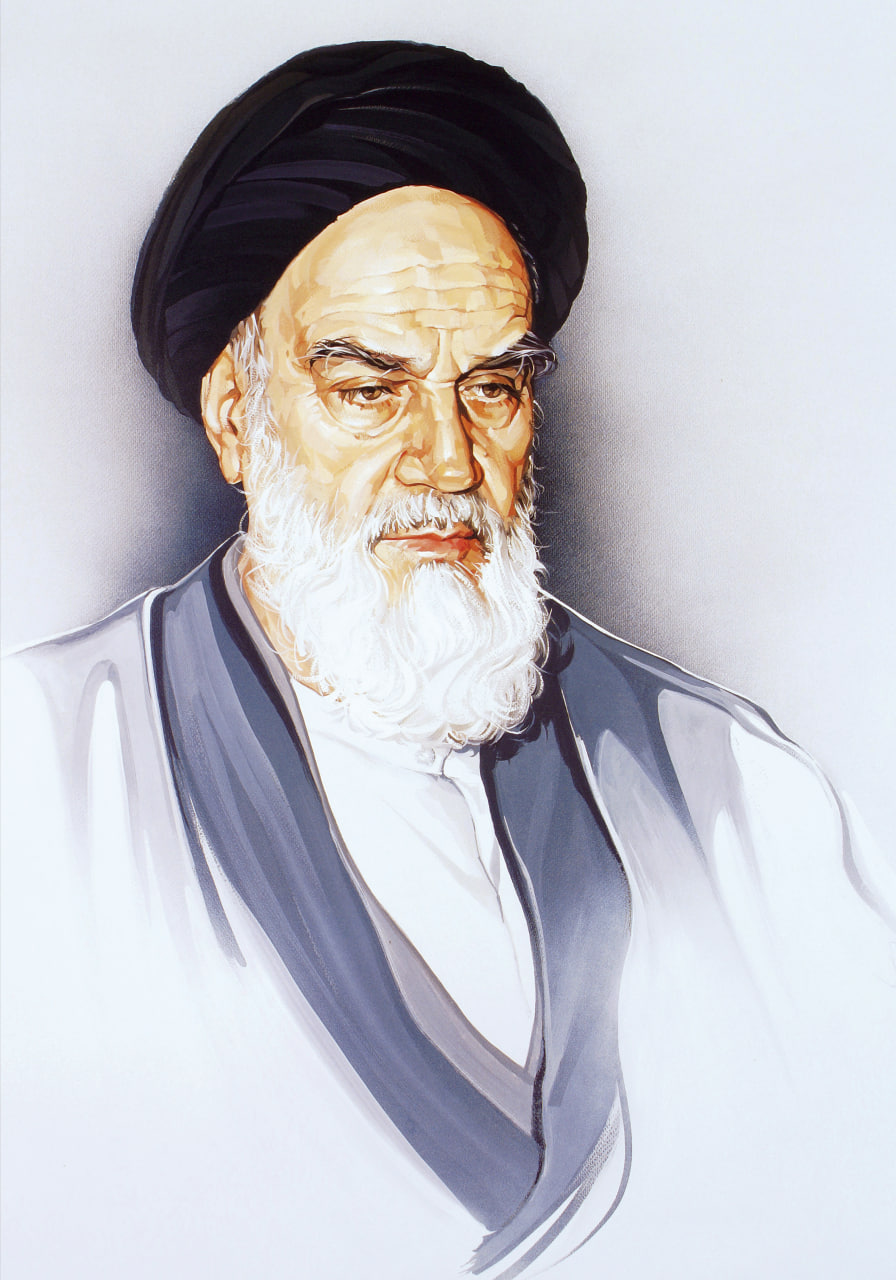 تصویرسازی چهره حضرت امام خمینی رحمت الله علیه