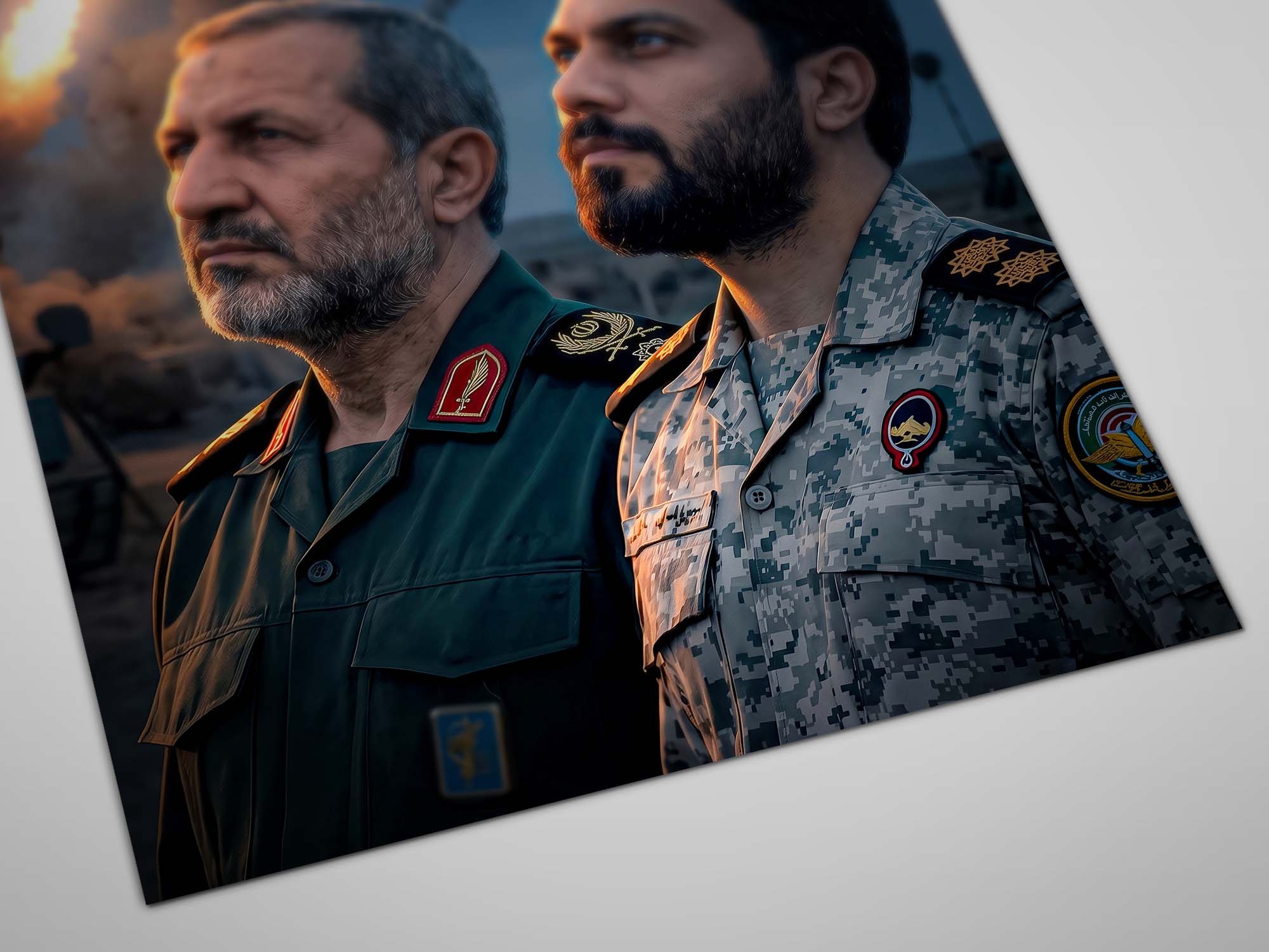 پوستر و ما النصر اِلا مِن عندالله (سردار موسوی و سخنگوی قرارگاه خاتم)