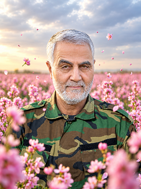 تصویرسازی شهید حاج قاسم سلیمانی