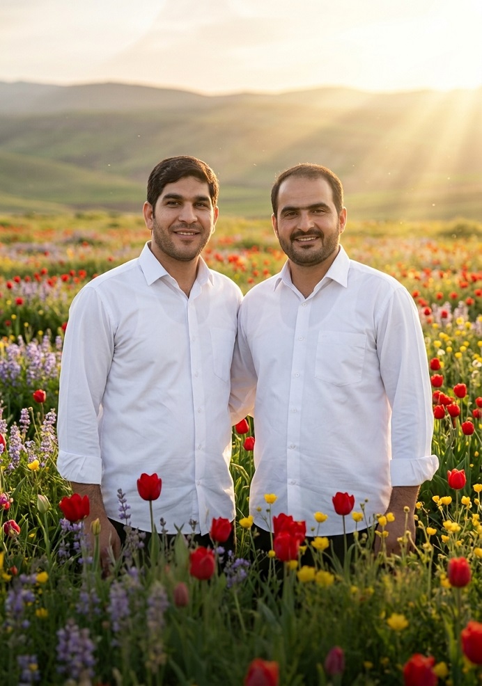 تصویرسازی از شهیدان حمید و علی اسدی