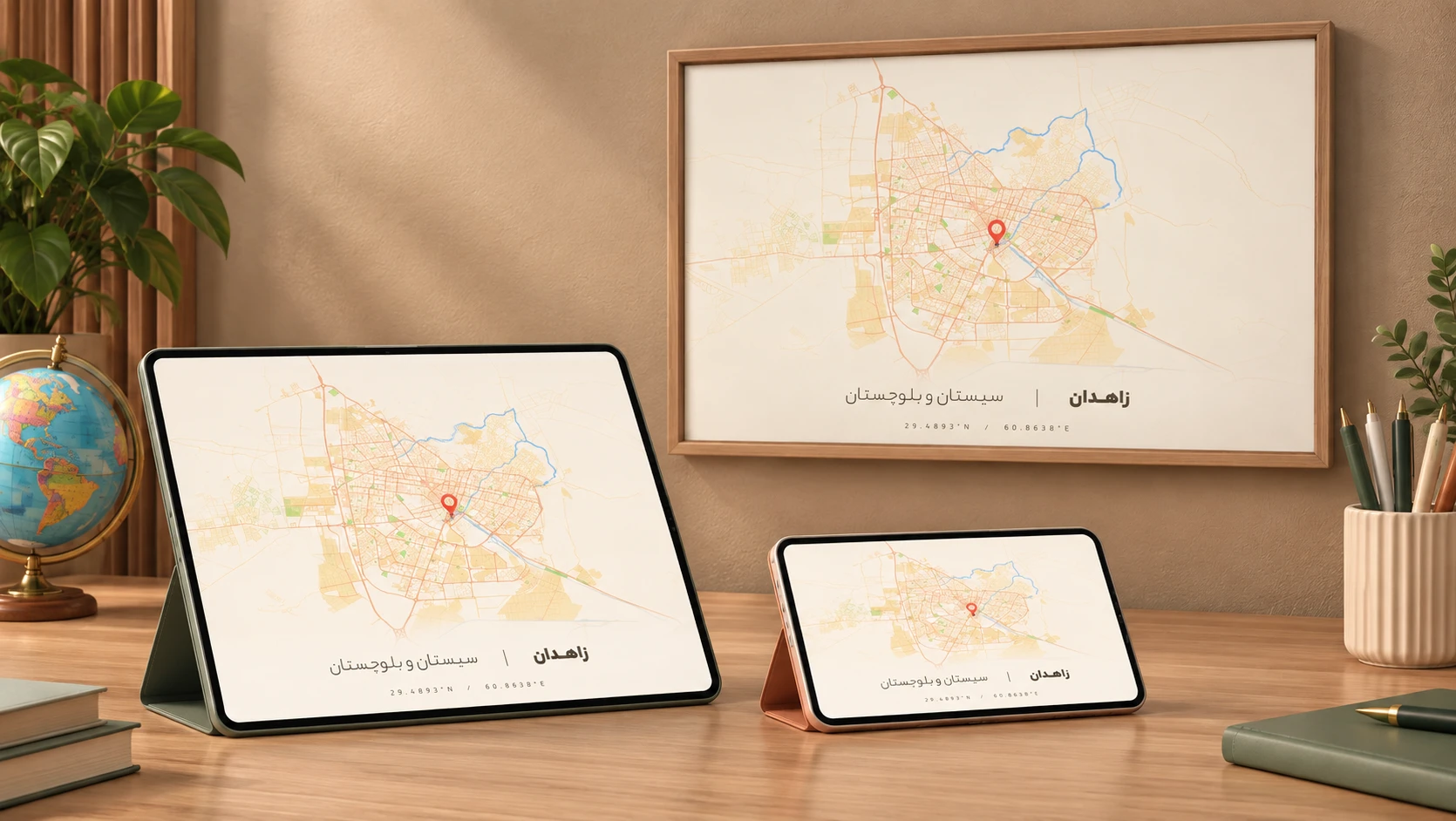 وکتور نقشه زاهدان (لایت)