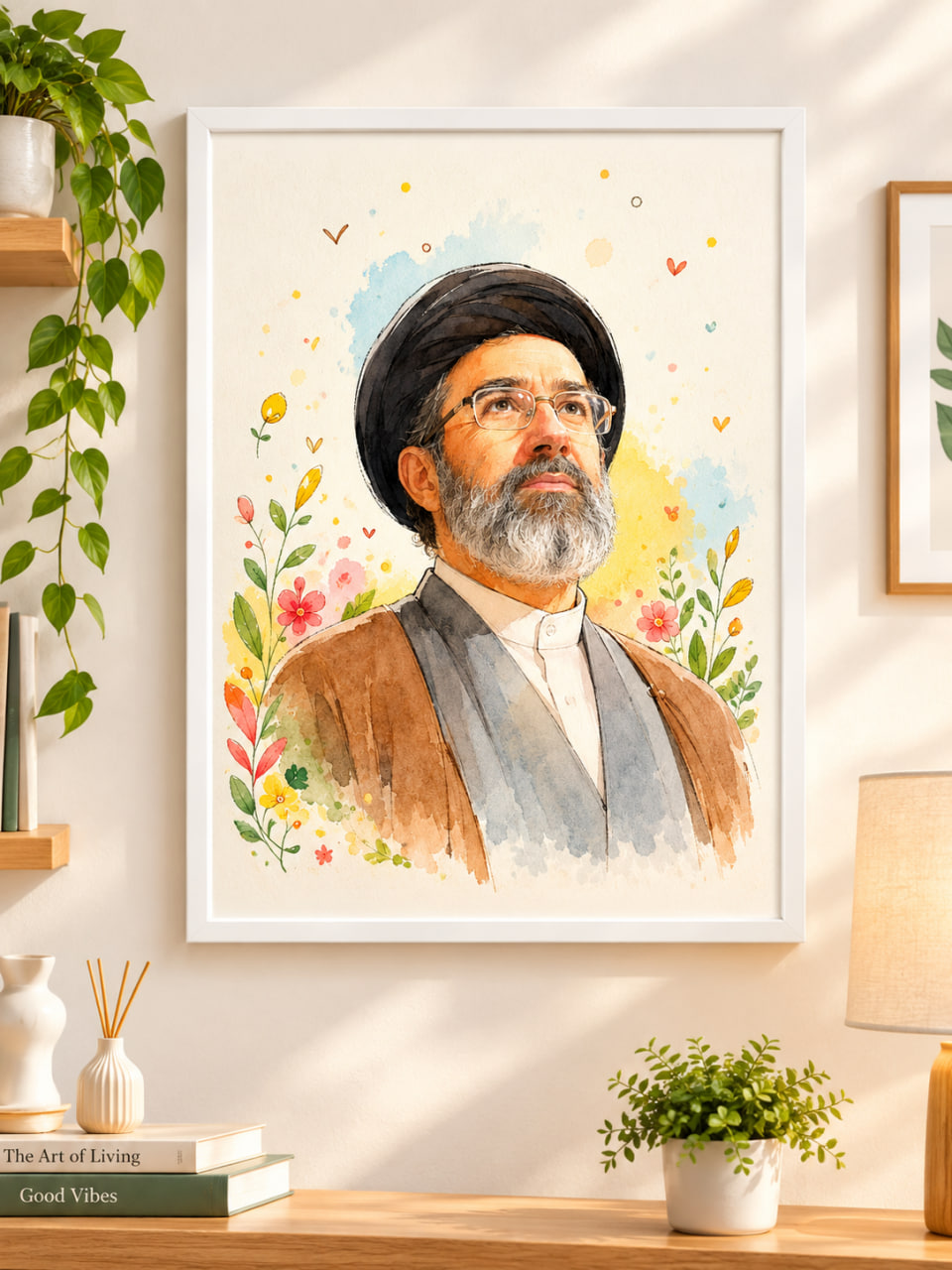 پوستر کارتونی رهبر معظم انقلاب | آیت الله سید مجتبی حسینی خامنه ای