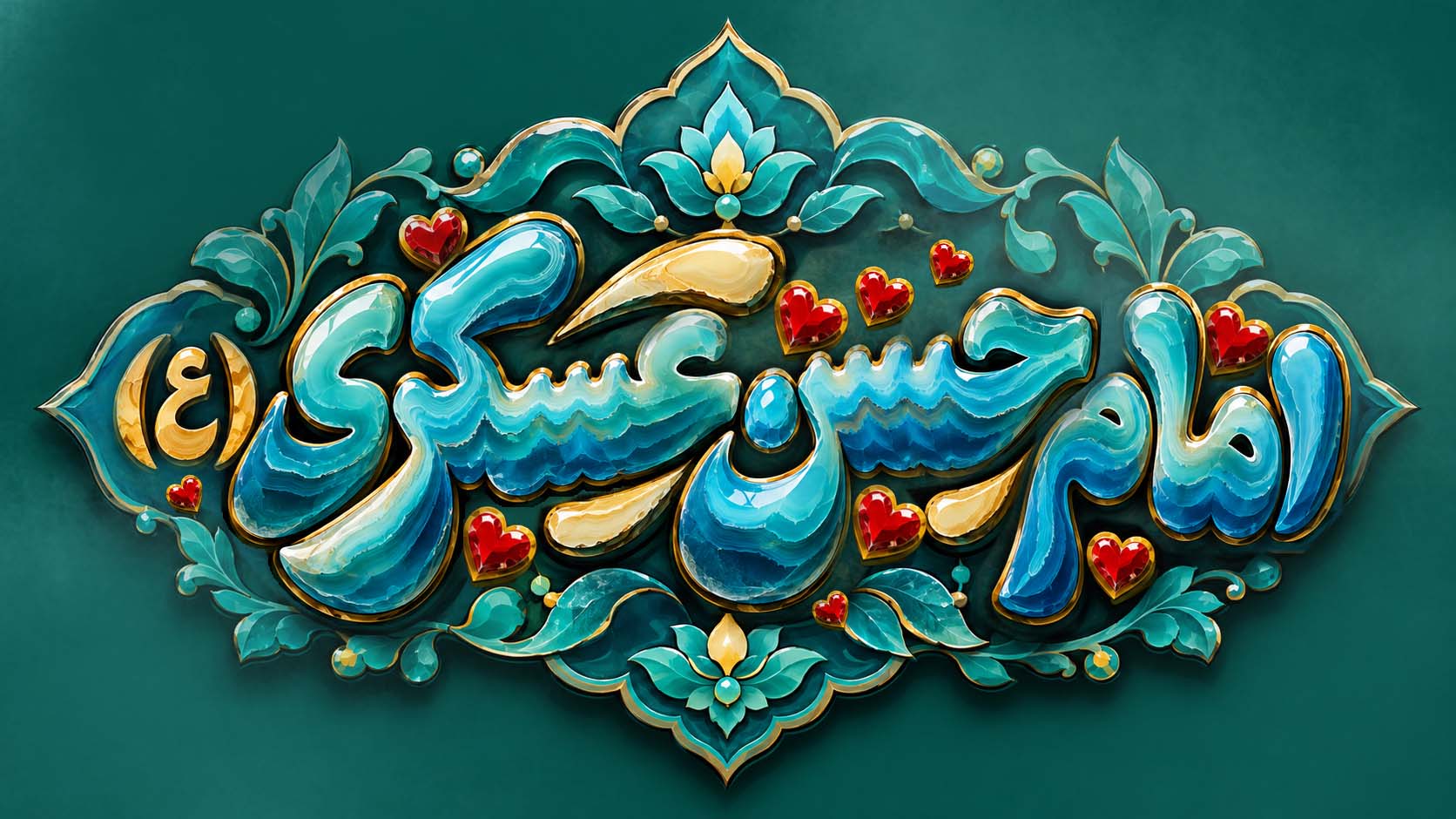 حروف نگاری امام حسن عکسری