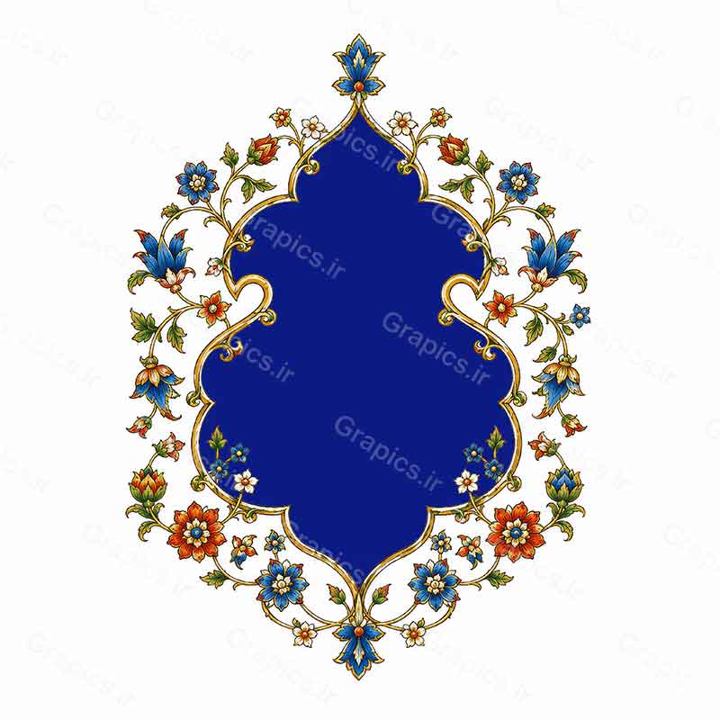 کادر تذهیب و اسلیمی اصیل ایرانی