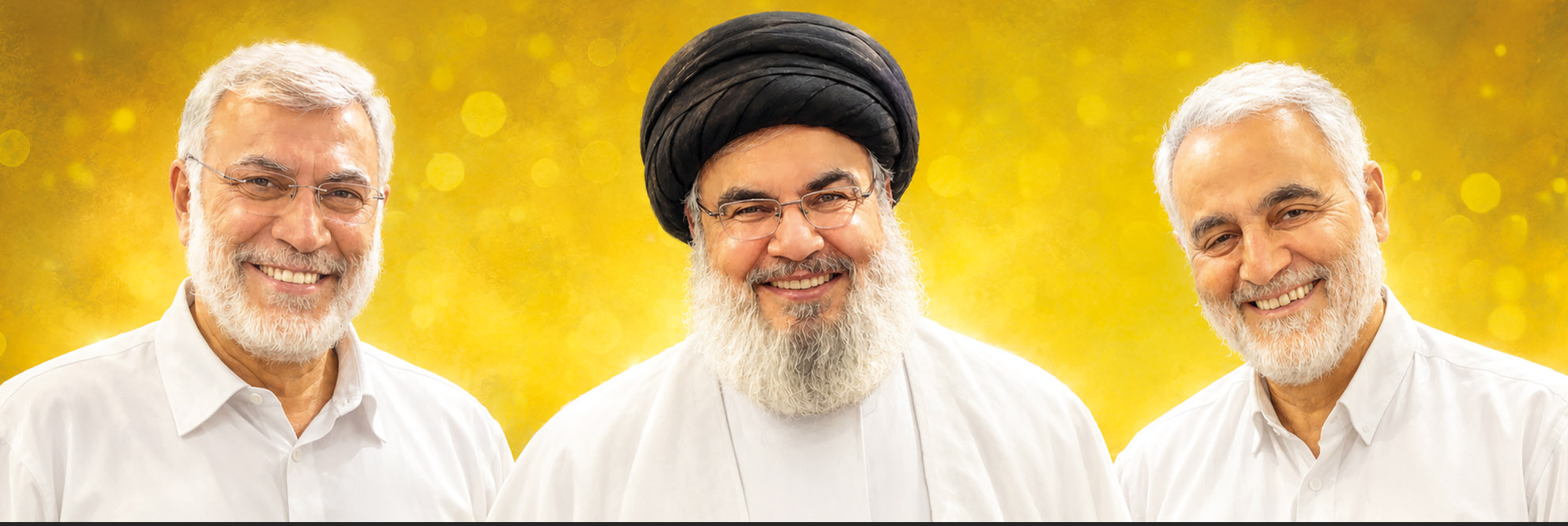 جبهه مقاومت ( حاج قاسم - سید حسن نصرالله - ابومهدی المهندس )