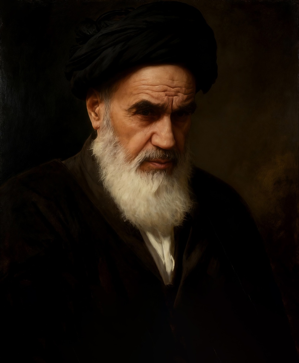 پرتره نقاشی دیجیتال امام خمینی ره