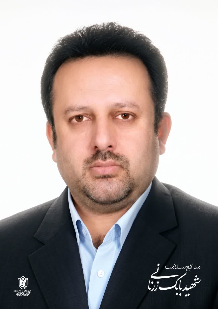 پوستر شهید مدافع سلامت بابک زرنانی