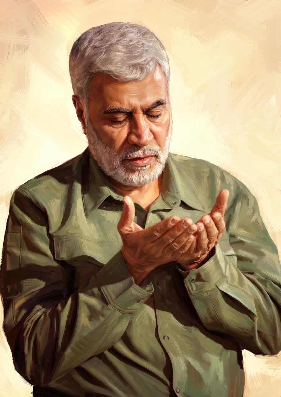 تصویرسازی چهره شهید ابومهدی المهندس