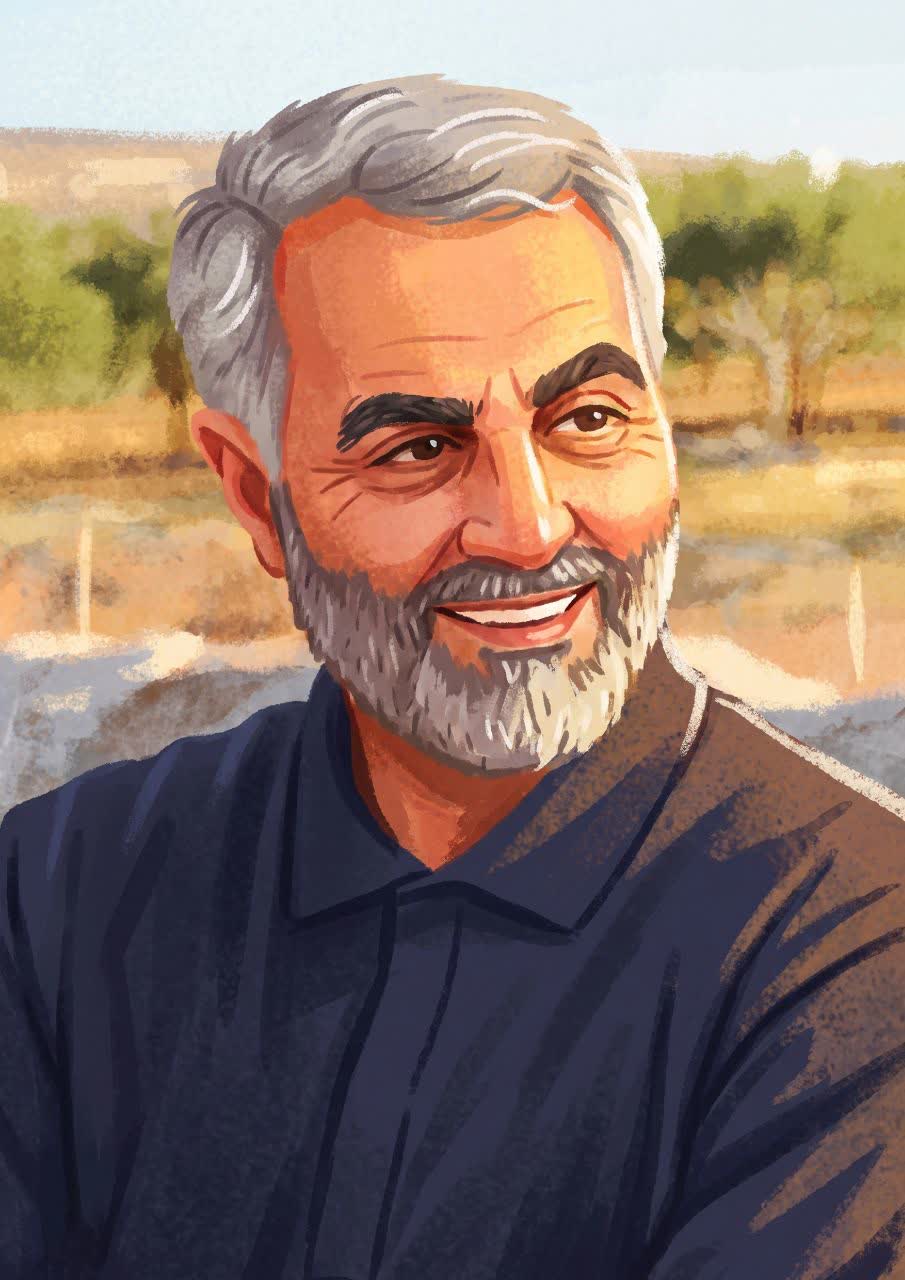 تصویرسازی سردار شهید حاج قاسم سلیمانی