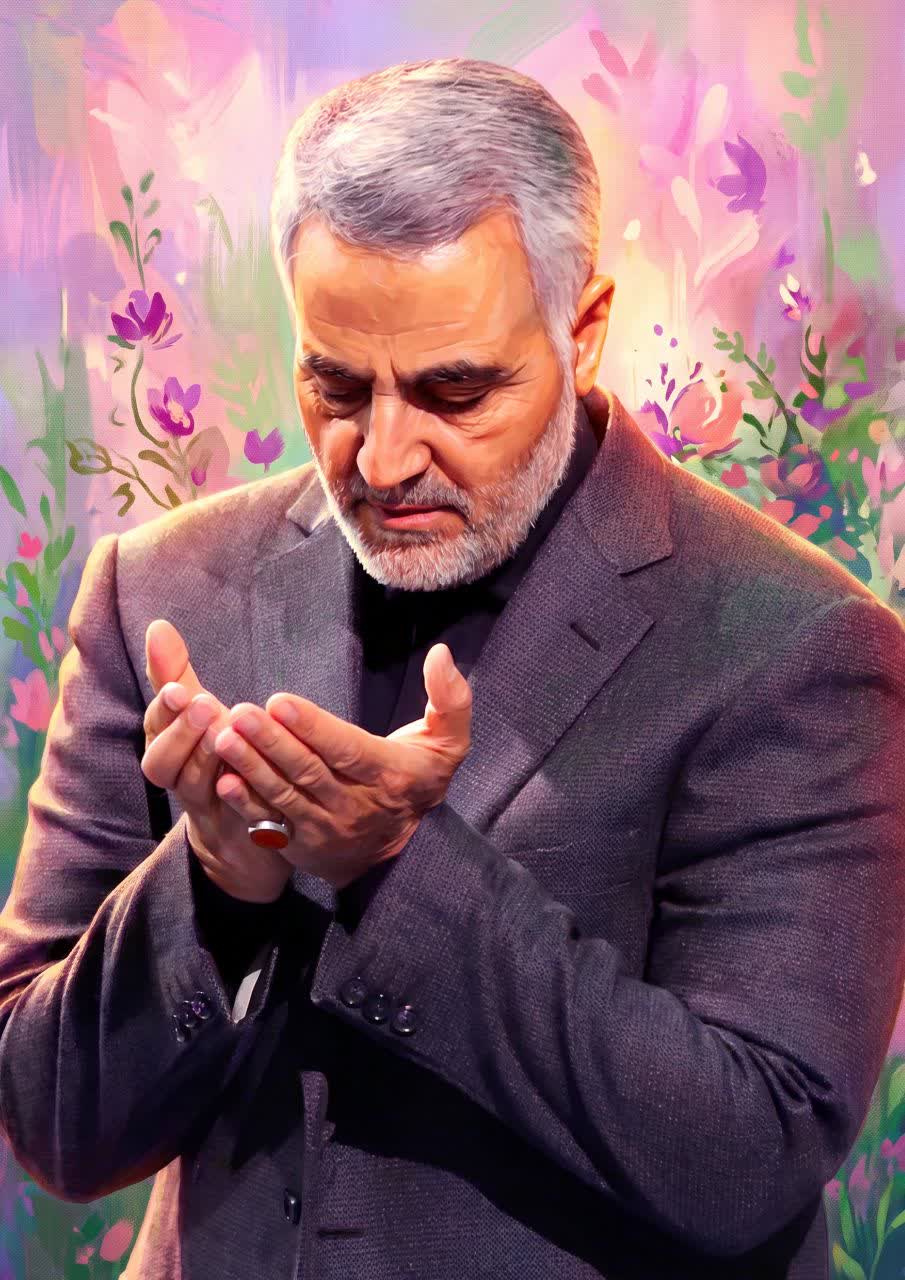 تصویرسازی شهید قاسم سلیمانی