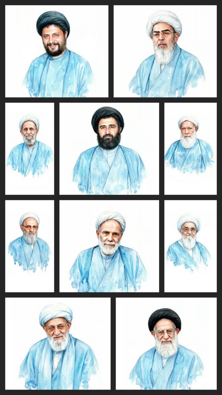 مجموعه تصویرسازی برخی از علما و اساتید اخلاق