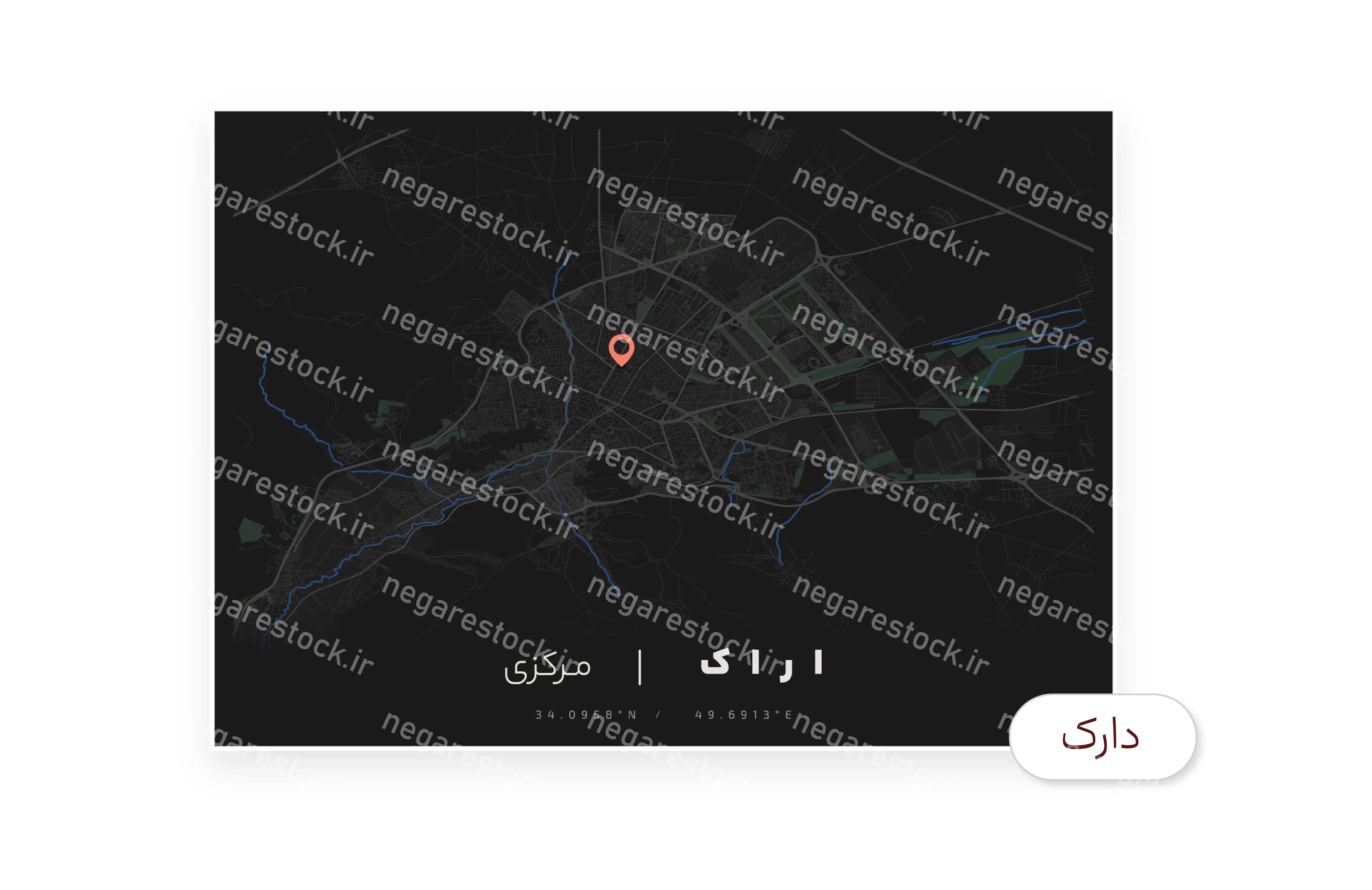باندل وکتور نقشه اراک