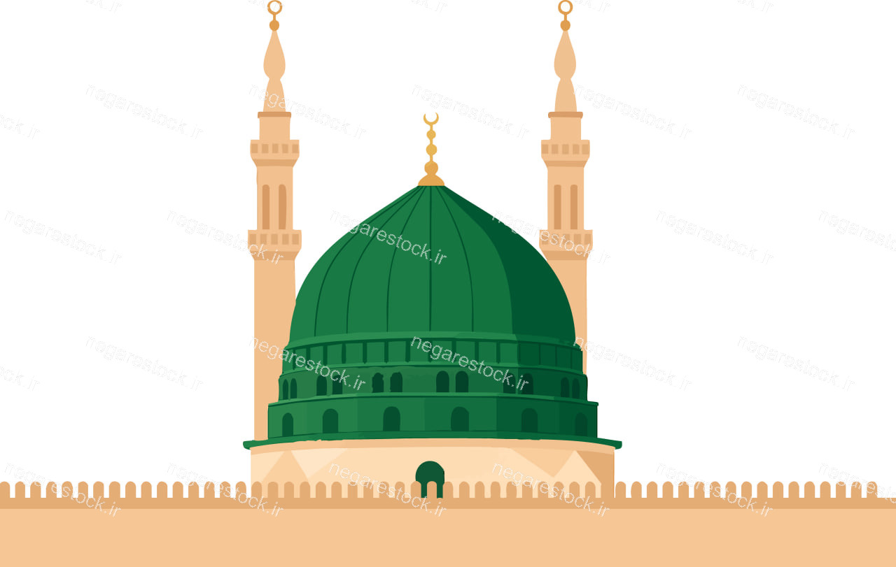 تصویر وکتوری و لایه باز مسجد النبی(ص)