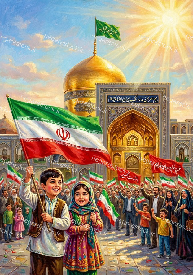 طرح جلد دفتر کودکانه امام رضایی