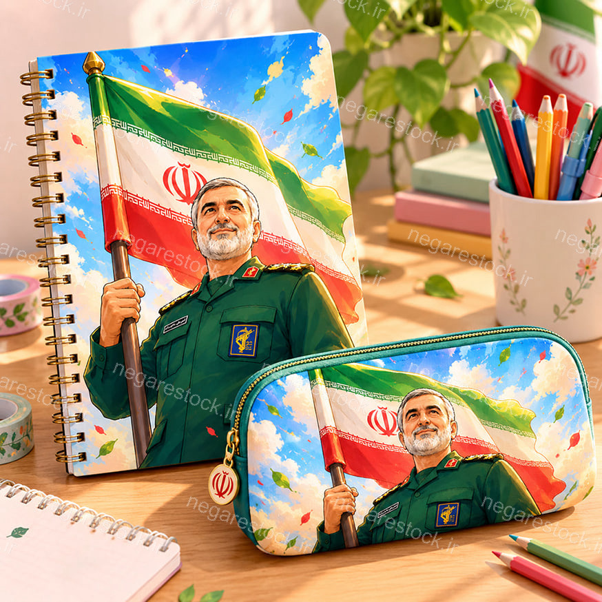 طرح کارتونی سردار حاجی زاده | مناسب چاپ روی محصولات و نوشت افزار