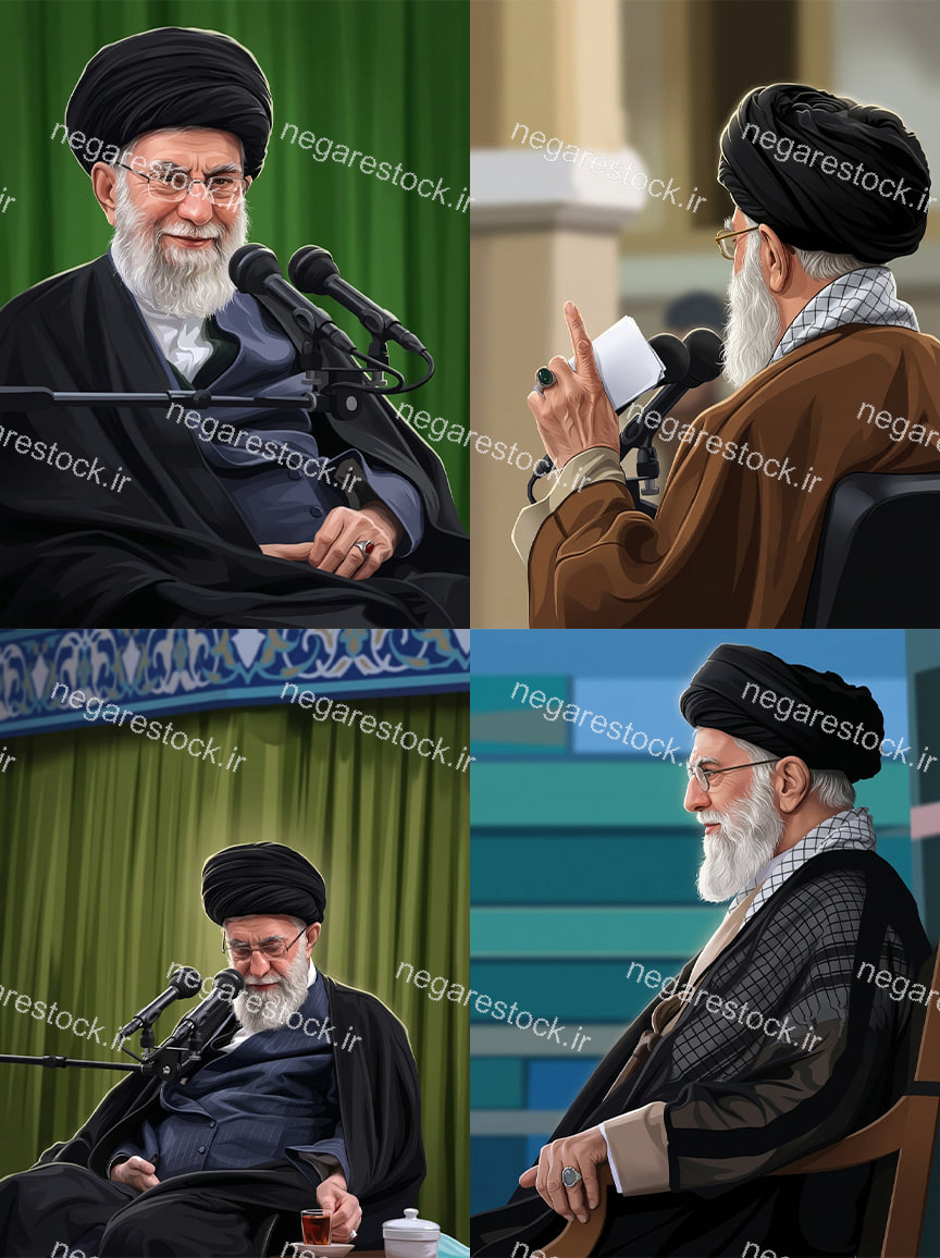مجموعه تصاویر بازسازی شده از رهبر شهـید