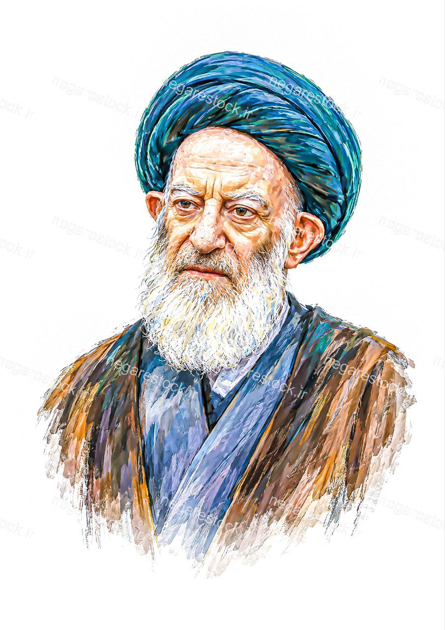 پرتره با کیفیت از آیت الله شبیری