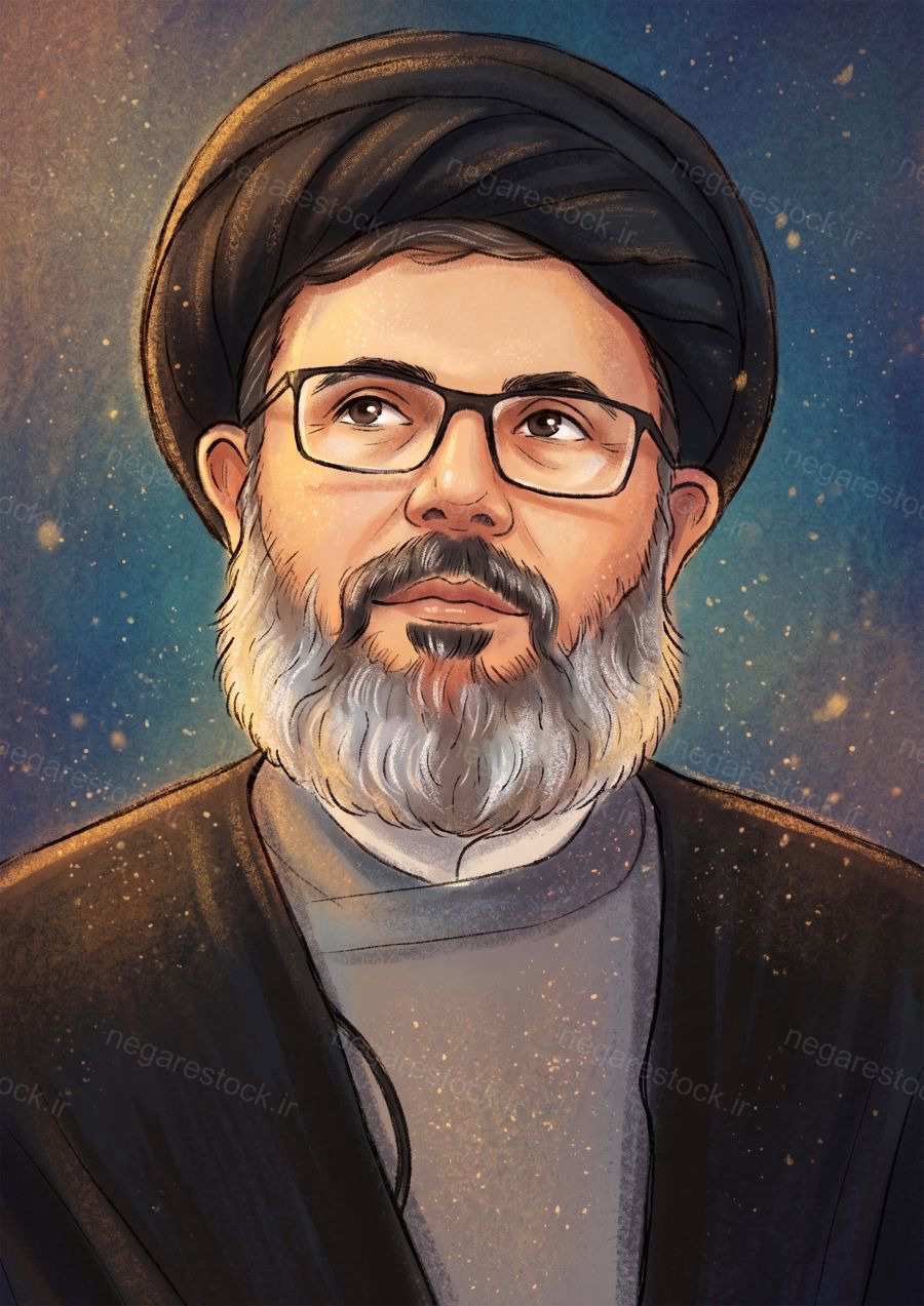 تصویرسازی چهرۀ شهید سید هاشم صفی الدین