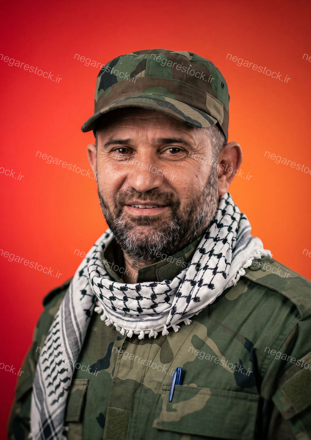 تصویر بازآفرینی شهید فلسطین رأفت محمود سلمان