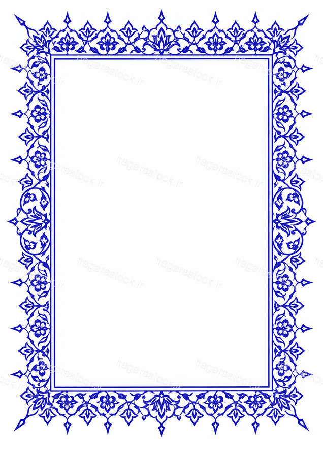 کادر تذهیب و اسلیمی محراب اصیل ایرانی مناسب اعلامیه هیئت