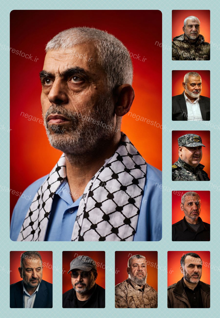 مجموعه تصاویر بازآفرینی 20 عددی فرماندهان شهید فلسطین (بخش اول)