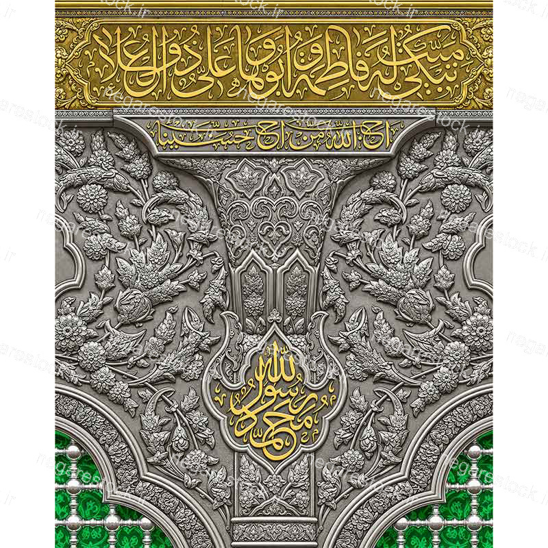 بازسازی وکتورآرت تصویر ضریح حضرت امام حسین علیه السلام