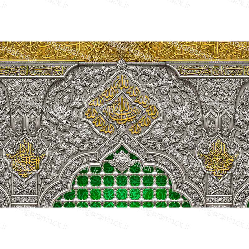 بازسازی وکتورآرت تصویر ضریح حضرت امام حسین علیه السلام