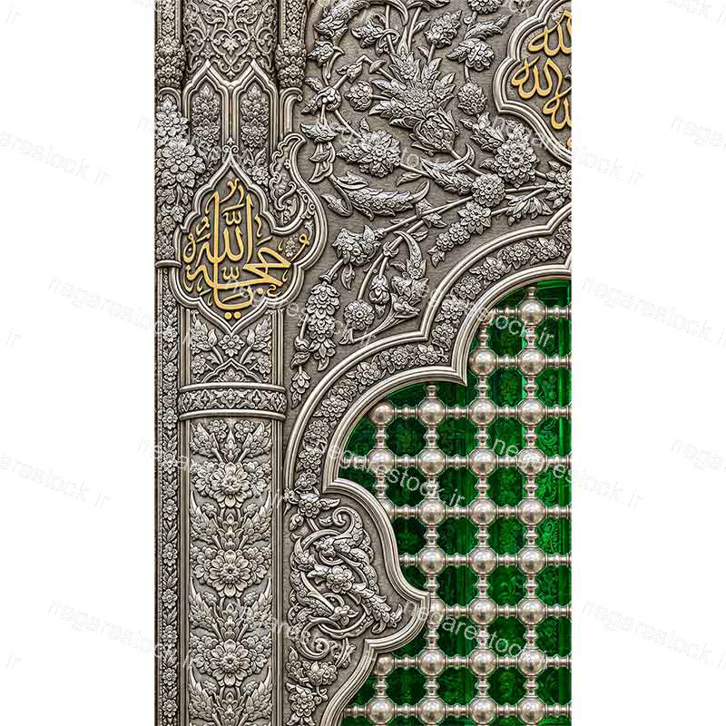 بازسازی وکتورآرت تصویر ضریح حضرت امام حسین علیه السلام