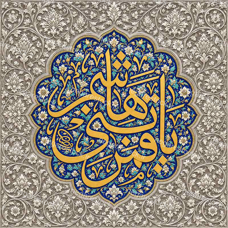 بازسازی وکتورآرت تصویر در ورودی حرم حضرت اباالفضل العباس علیه السلام