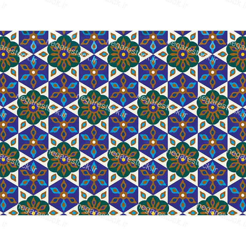 پترن کاشی دیوار حرم مطهر حضرت امام رضا علیه السلام