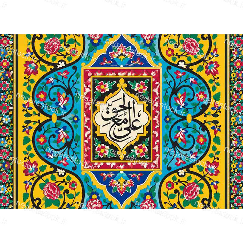 بازسازی سبک وکتور آرت کاشی حرم امیرالمومنین علیه السلام در نجف اشرف