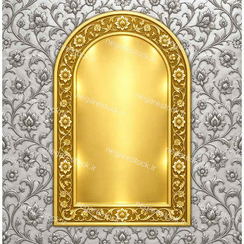 طرح اسلیمی و تذهیب نقره کاری و طلاکوب ایرانی مناسب عکس نوشته و اطلاعیه هیئت و طرح جلد کتاب