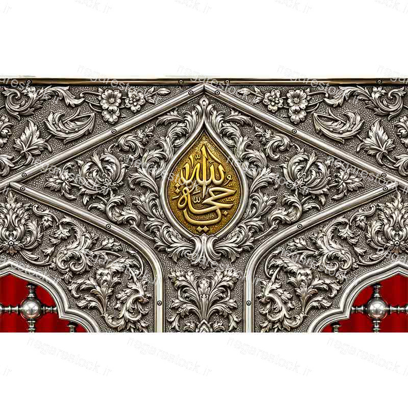 بازسازی وکتورآرت تصویر ضریح حضرت امام حسین علیه السلام