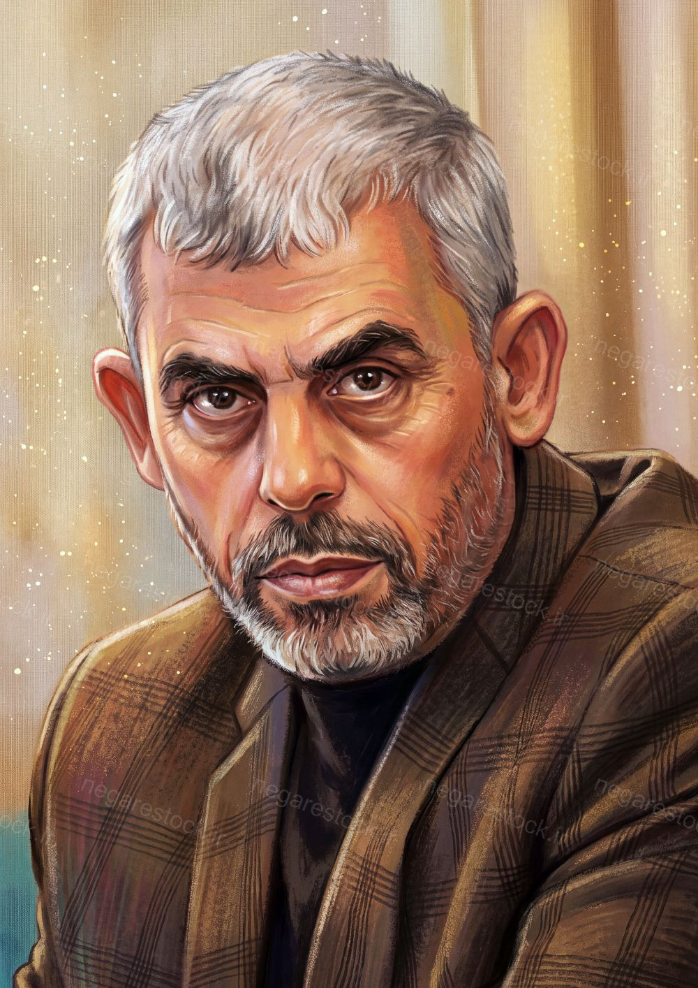 تصویرسازی چهرۀ شهید یحیی سنوار