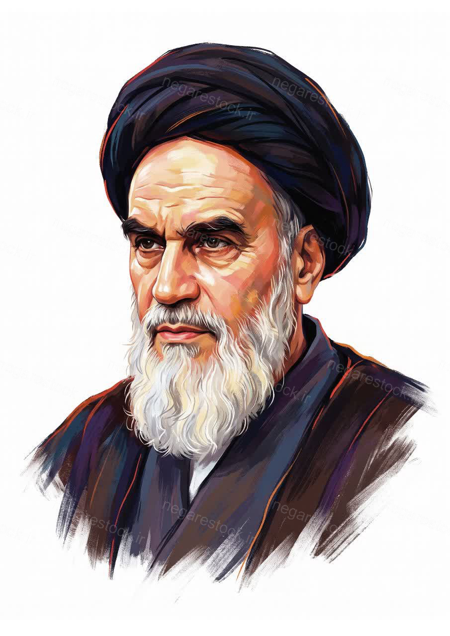 تصویرسازی چهره امام خمینی رحمت الله علیه