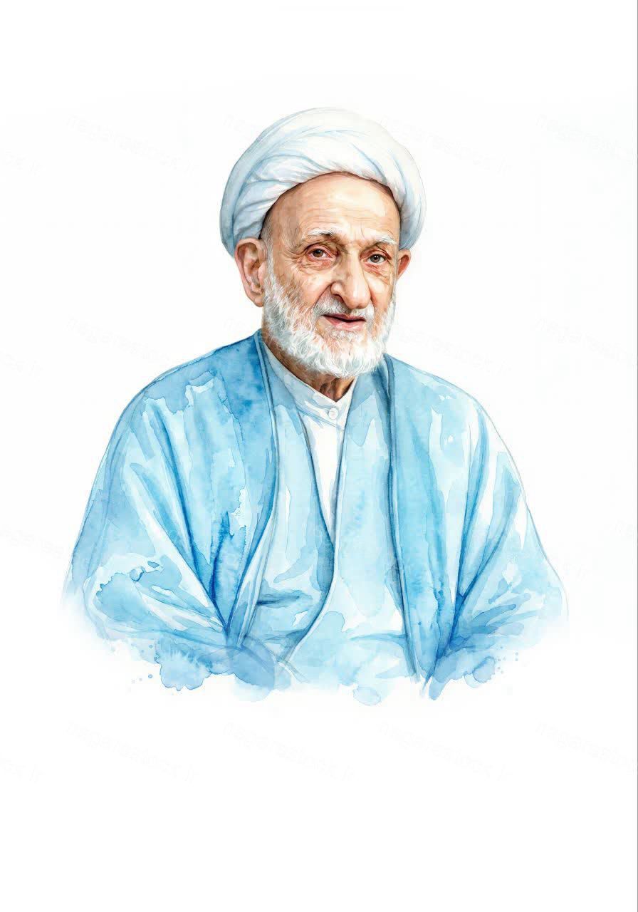 تصویرسازی چهره آیت الله محمدتقی بهجت