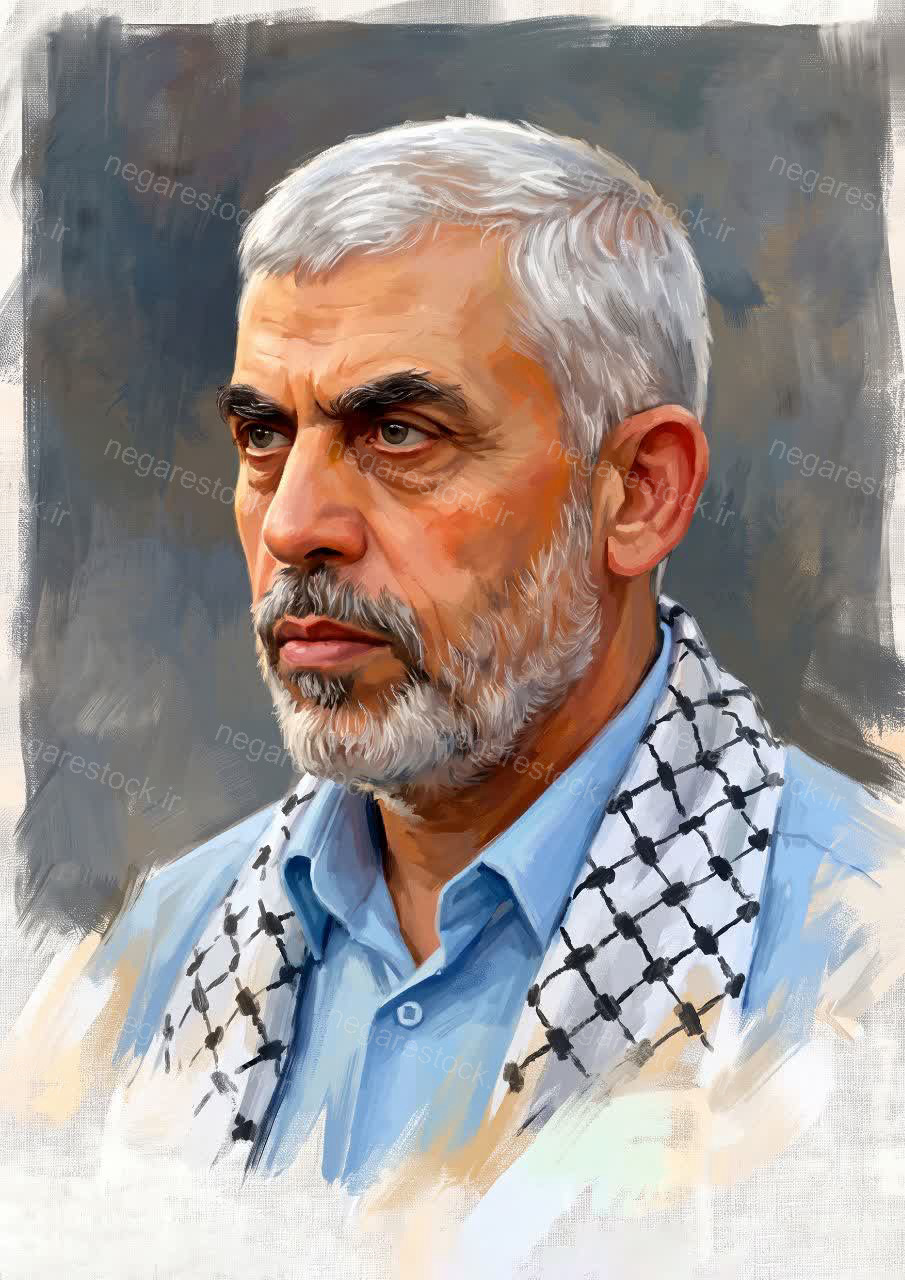 تصویرسازی چهره شهید یحیی سنوار
