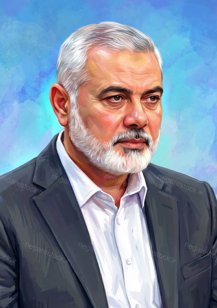 تصویرسازی چهره شهید اسماعیل هنیه