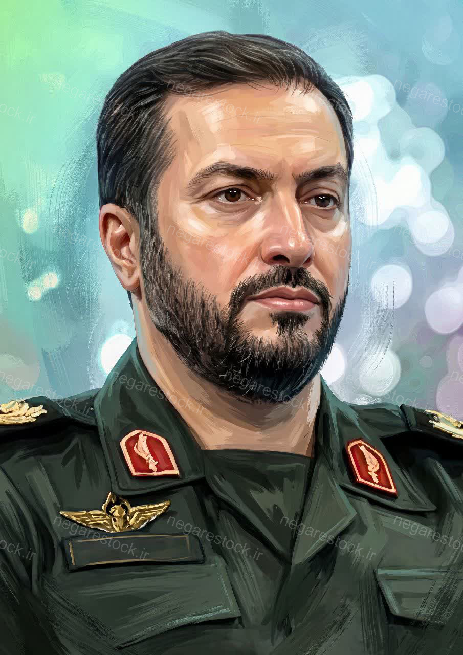 تصویرسازی چهره شهید داود شیخیان