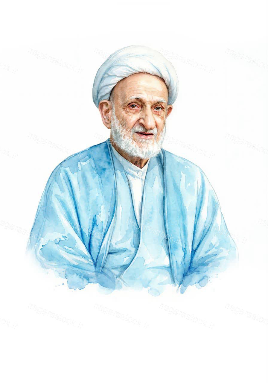 تصویرسازی چهره آیت الله محمدتقی بهجت