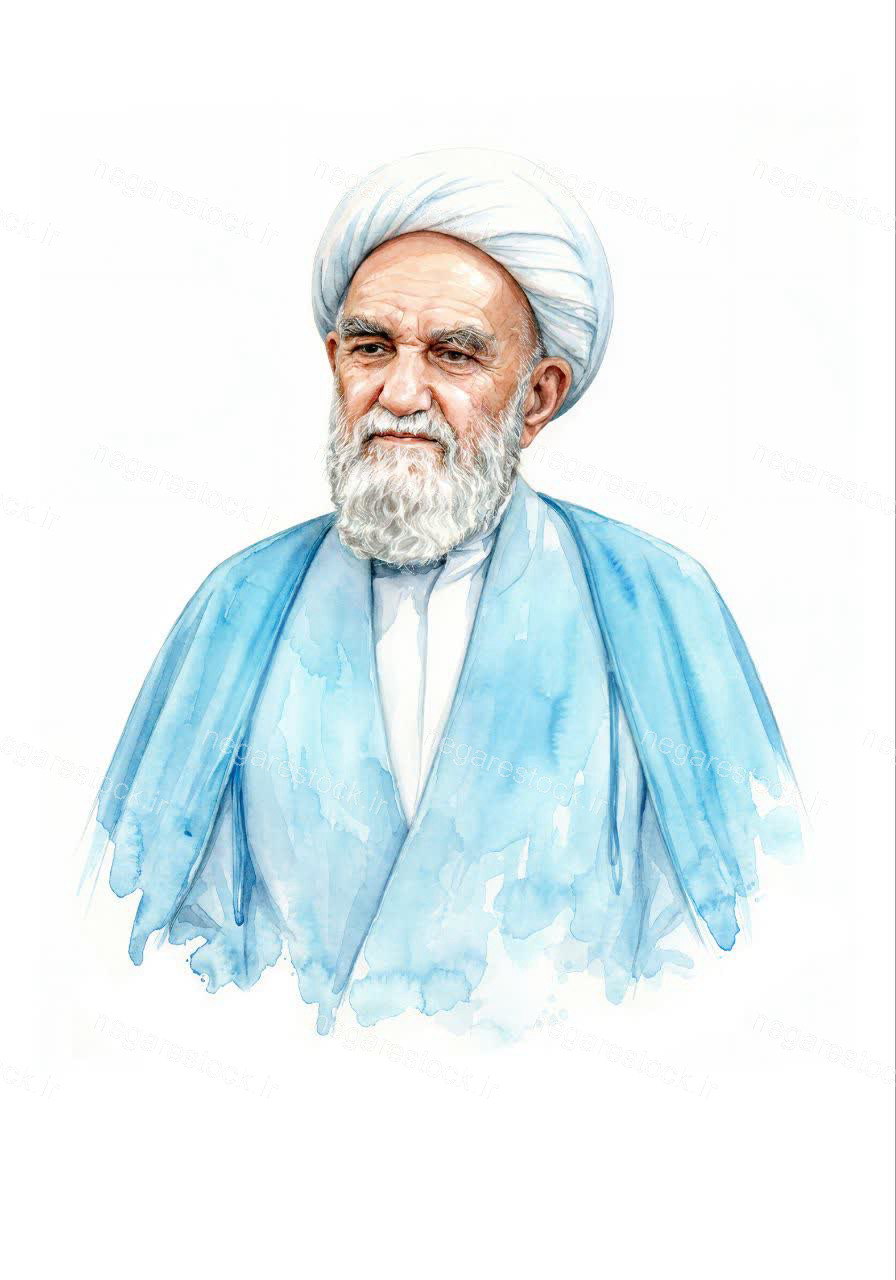 تصویرسازی چهره آیت الله محمدعلی ناصری