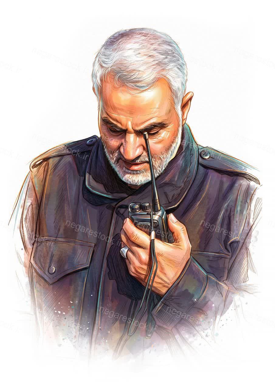 تصویرسازی سردار شهید قاسم سلیمانی
