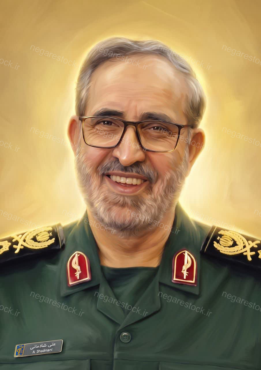 تصویرسازی چهره شهید علی شادمانی