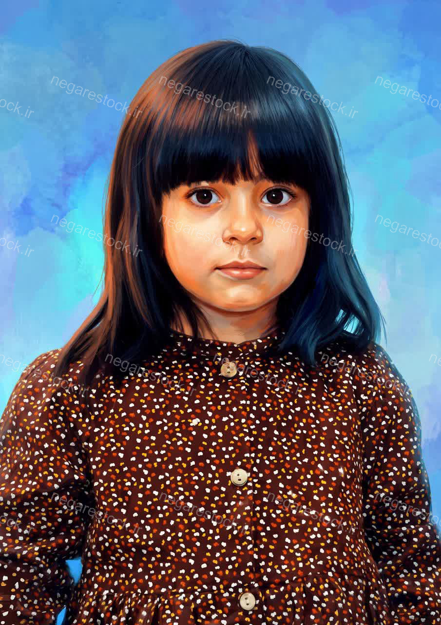تصویرسازی چهره شهیده مهرسا سامنی