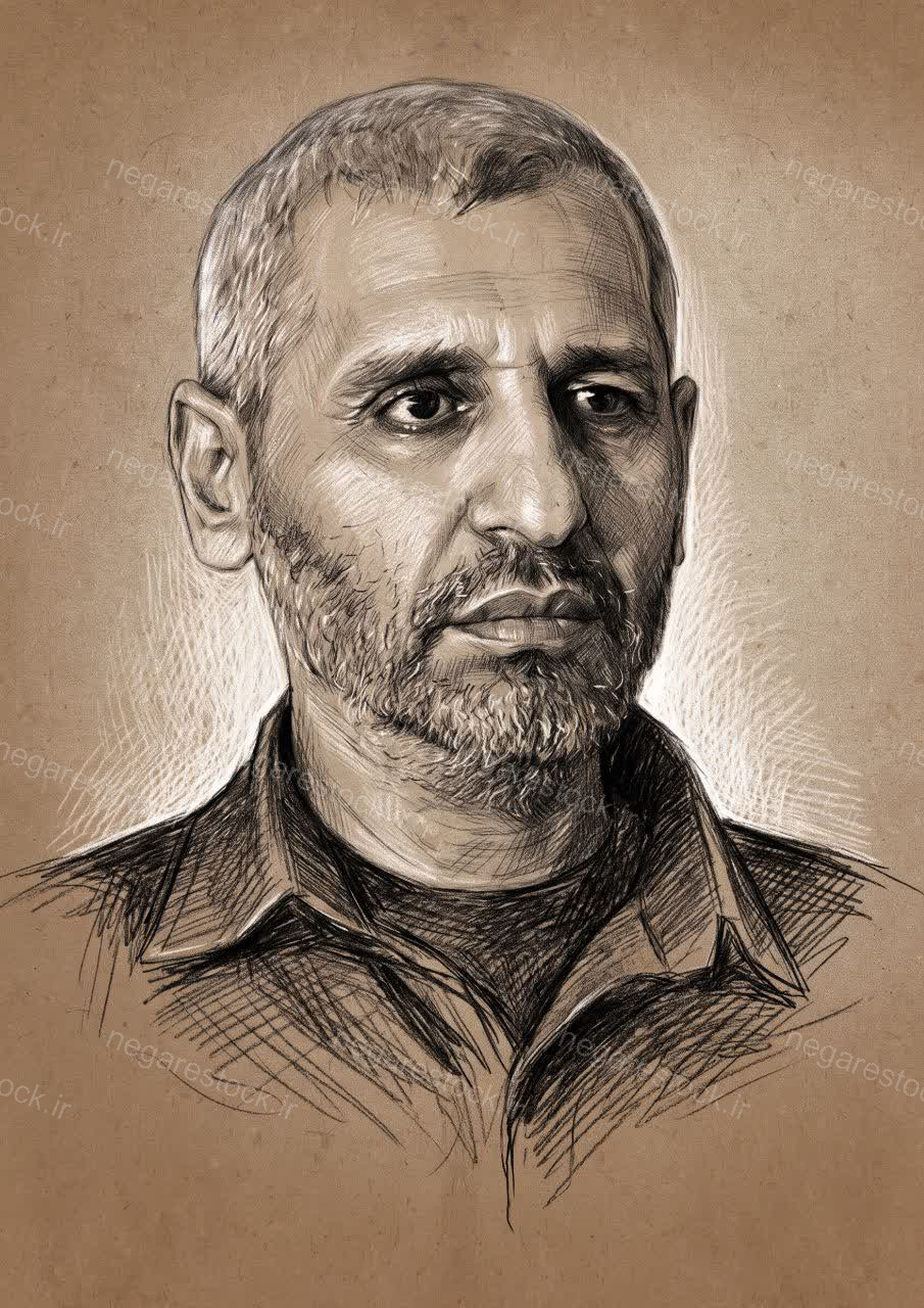 تصویرسازی چهره شهید محمد ضیف