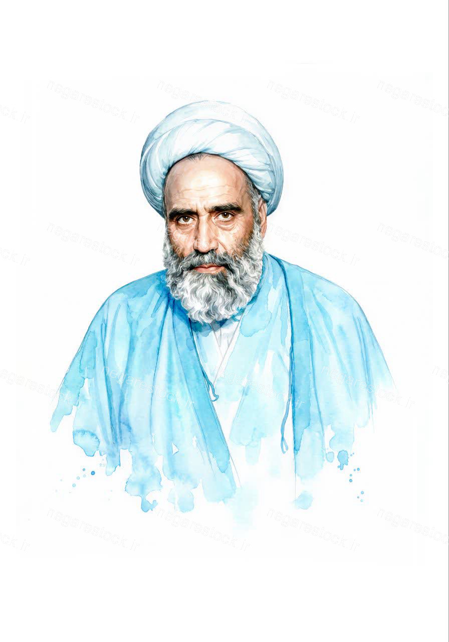 تصویرسازی چهره علامه عبدالحسین امینی