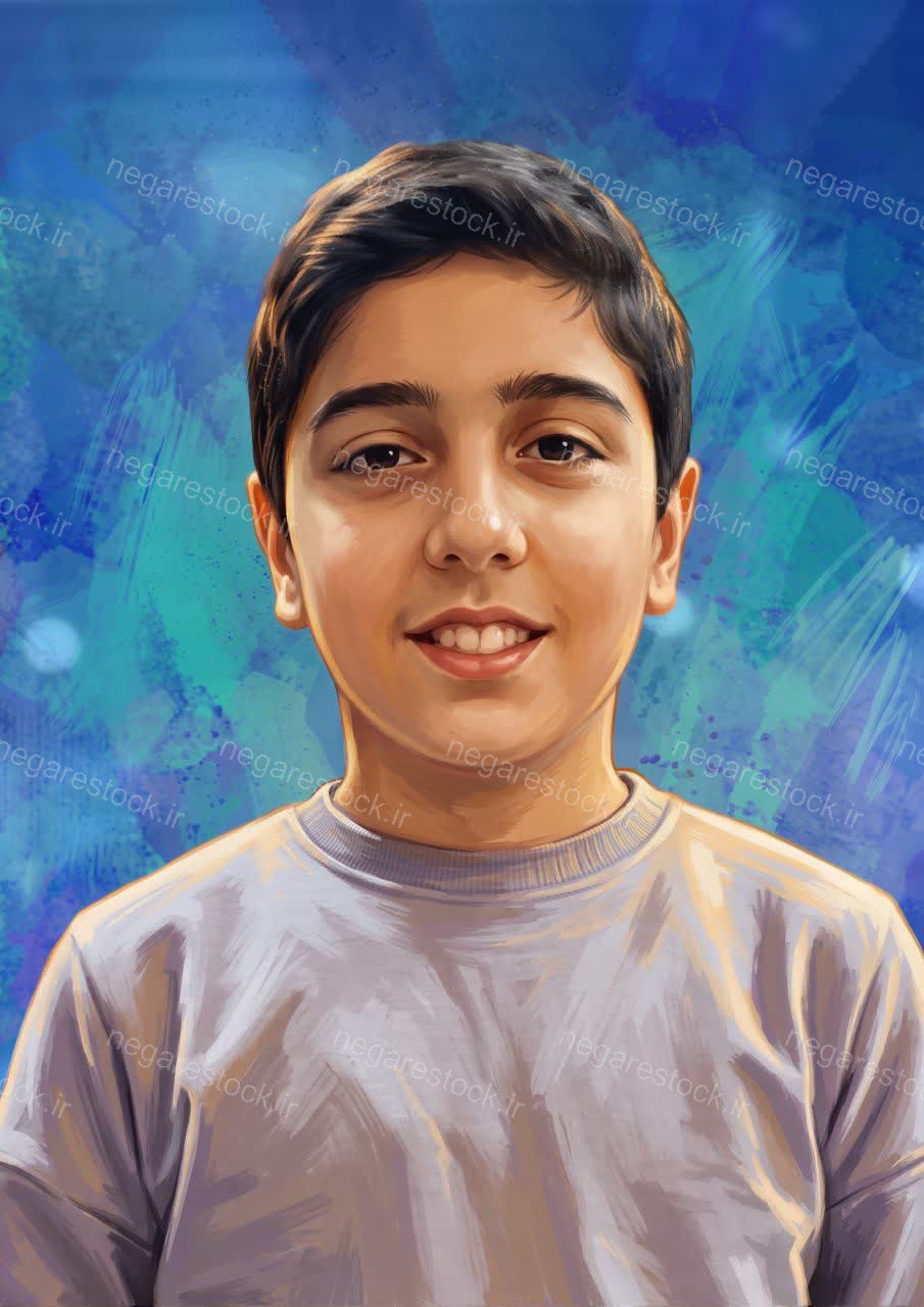تصویرسازی چهره شهید محمدحسین خاکی احمدآبادی